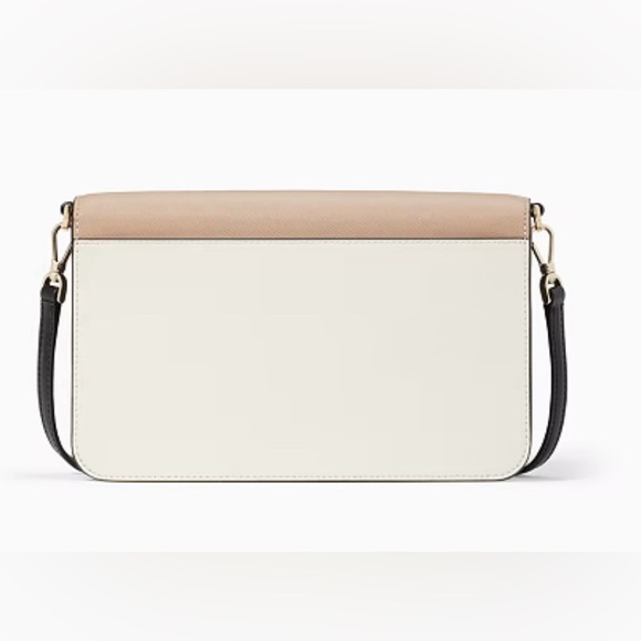 Kate Spade NWT Madison Medium Flap Convertible Crossbody. Toasted Hazelnut. - Picture 3 of 6